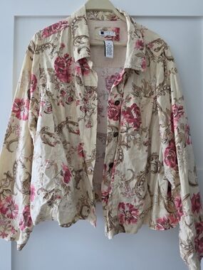 Carole Little 100% LINEN Light Jacket